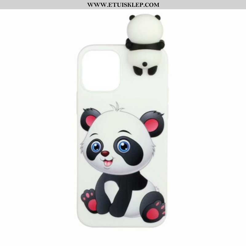 Futerały do iPhone 13 Mini Śliczna Panda 3d